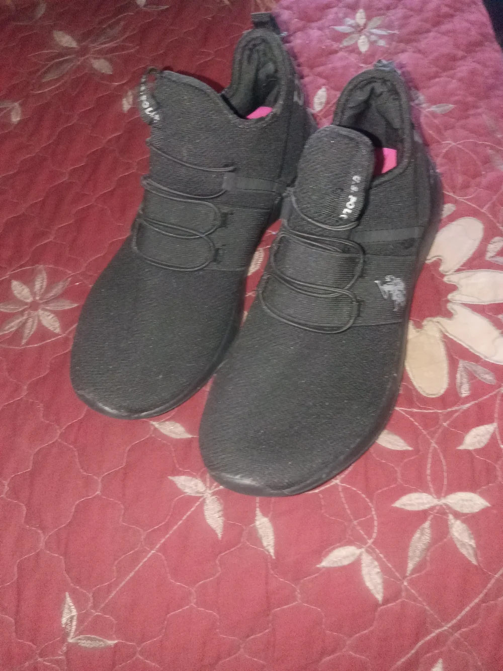 U.S. Polo Assn. Black Slip-On Athletic Sneakers